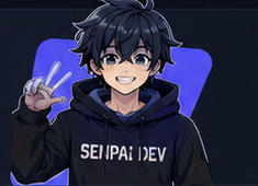 SenpaiDev anime mascot